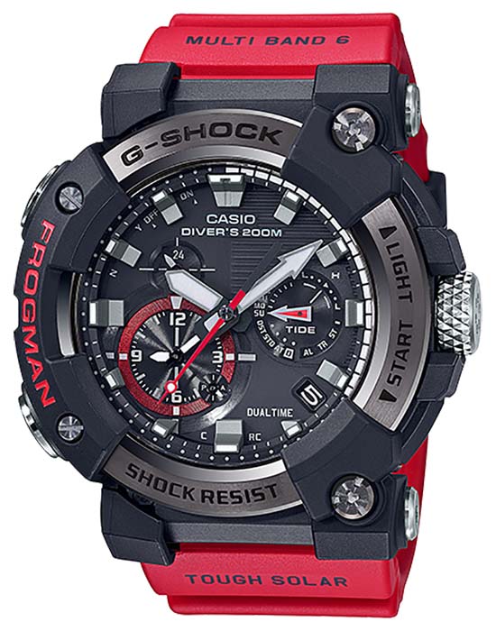 Casio Casio G-Shock GWF-A1000-1A4DR лимитированной серии GWF-A1000-1A4DR электронные мужские часы серый циферблат, браслет каучук — вид спереди